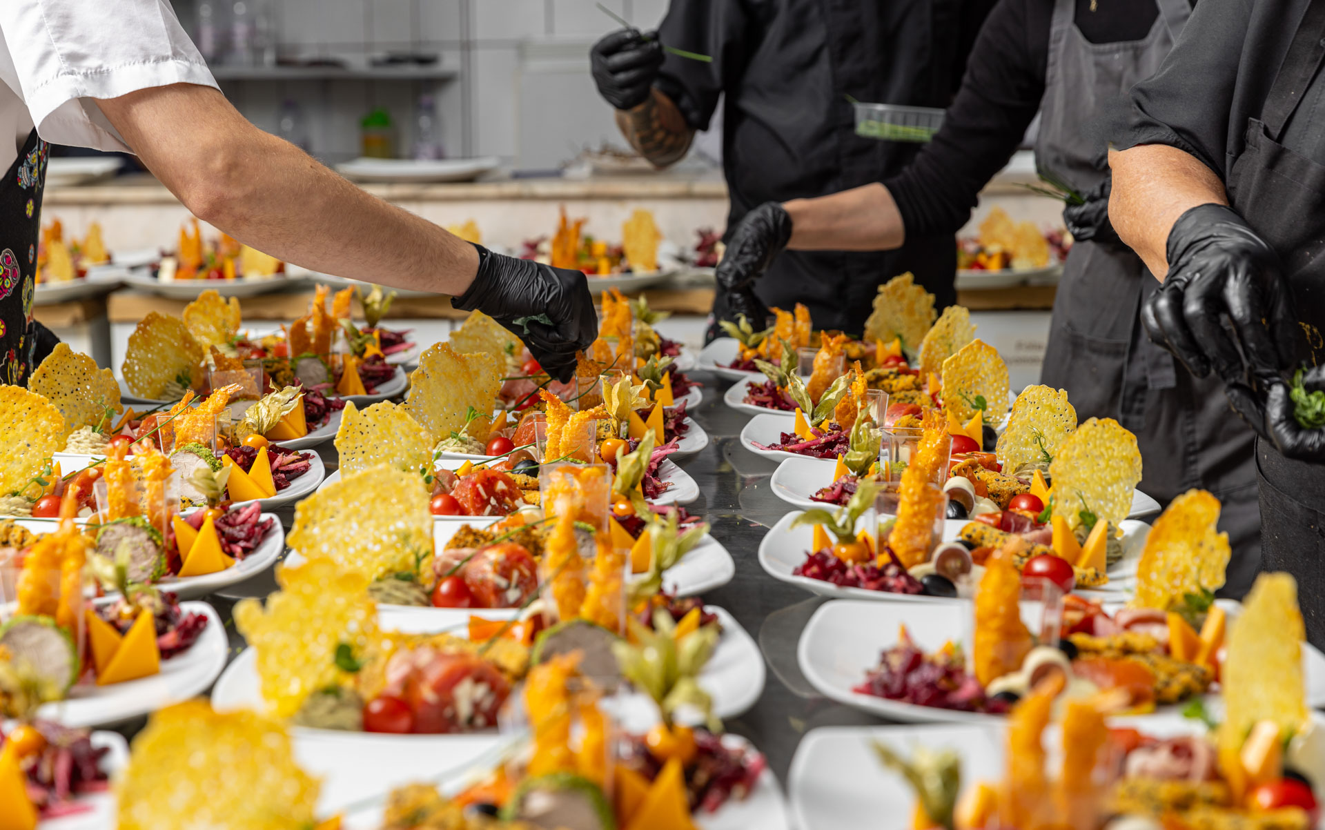 Brochettes grillées libanaises pour une réception organisée par une agence événementielle